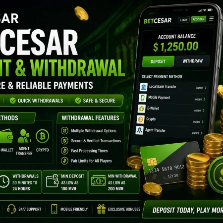 BetCesar Deposit and Withdrawal: Methods, Limits and Payout Times
