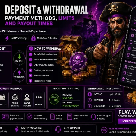 Betpirate Deposit and Withdrawal: Payment Methods, Limits and Payout Times