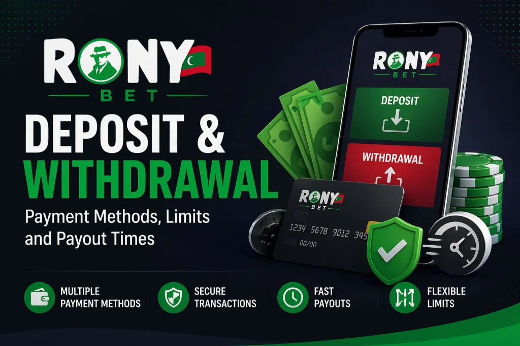 Rony Bet Deposit and Withdrawal