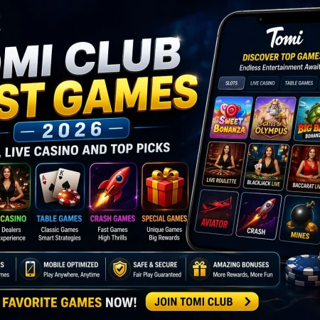 Tomi Club Best Games 2026: Slots, Live Casino and Top Picks
